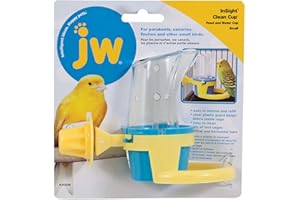 JW PET JW Clean Cup Feed or Water Bowl Small Parrots Budgies Lovebirds Cockatiel Quaker
