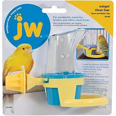 Vogelfutter Näpfe 2er Set - Mit Ständer Für Papageien & Sittiche