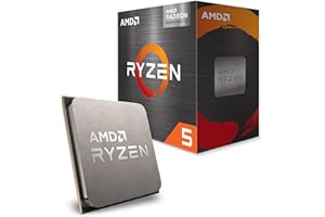 AMD Ryzen 5 5500GT Processeur (Radéon Graphique Intégré, 6 Cœurs/12 Threads, 65W DTP, AM4 Socket, 19Mo Cache, Jusqu'à 4,4 GHz Fréquence Boost, Ventilateur Wraith Stealth)