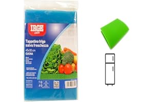Outlet Accessori Tappetino Frigo Salvafreschezza, Traspirante, Lavabile e Riutilizzabile, Previene Muffa e Umidità, Panno adatto per Tutti i Tipi di Frigorifero 45x30 cm
