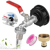 HUFHNWSO adattatore per rubinetto cisterna 1000 litri 1/2 Raccordo 1000Litri serbatoio acqua 1000