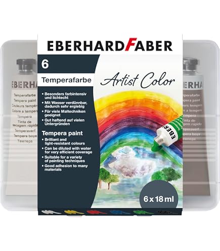 Giotto Elios Temperafarbe Schwarz – 1000ml, Waschbare Gouache Für Kinder & Künstler