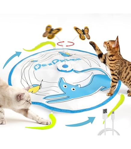 POFIBO Elektrischer Katzenball - Interaktives Spielzeug Mit USB