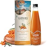 Ayuzera (Wellwith) Himalayan Sea Buckthorn Pulp Concentrate 300ml | Cold-Pressed | Makes 50 Glasses | Natural Vitamin C, Omeg