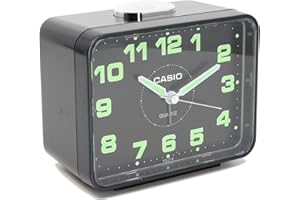 SMIORAS Despertador Analogico Casio TQ-218-1DF Analógico para Unisex Color Negro