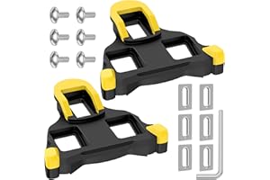 Ambienden Tacchette SPD Per Scarpe Pedali MTB| Pedali Bici Ad Flottazione Di 6° Tacchette Compatibile Con I Sistemi SH10/SH11/SH12/PC, Per Ciclismo Su Strada All'Aperto