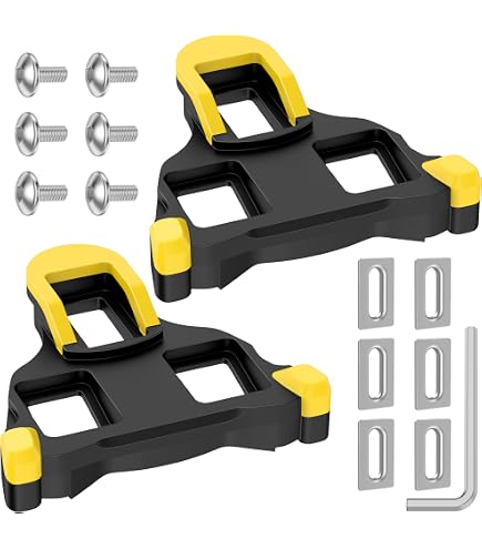 Tacchette Per Scarpe Da Ciclismo Look Keo Compatibili, In Carbonio Grip Blade 2 Max, 3 Fori, Set Grigio (4.5° Float)