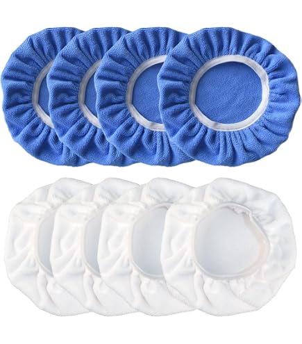 Bonnets De Polissage Microfibre – Lot De 6 – Compatibles Einhell CE-CB 18/254 Li – Pour Polisseuse 220-250 Mm