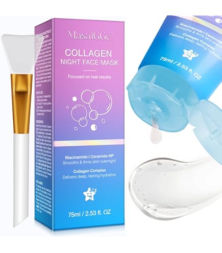 Masque Nuit Au Collagène Hydrolysé - Peel-off - Neuf - Soin Visuel Hydratant