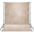 Haboke Abstract Professional Photography Backdrop for Portrait Photo Props Booth Background Photoshoot Studio with Ployester Fabric Roller Pocket on Top (8x10ft,Beige)