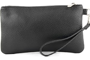 modamoda de - T193 - Clutch italiano/Bolso de mano Cuero Pequeño