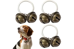 HJDJBD 3 Sets Glocken,Glöckchen,Laute Katzen Hundeglocken,Haustier Tracker Glocken,Hundeglocken,Collar,Hundehalsbandglocken,für Halsband Tracker Haustiere,Glöckchen Halsband,Anhänger Glocken Trainieren