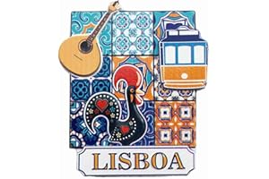 MUYU MAGNET Imán 3D para nevera Lisboa, Portugal, colección de recuerdos, decoración del hogar y la cocina, imán magnético para nevera