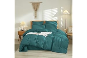 LUOFANFEI Juego de Funda Nordica Cama 135/150 Petróleo 100% Microfibra Transpirable Suave Moderno Juego de Funda de Edredón 240x220 y Fundas Almohada (50x75cm)