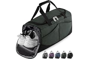 Rieeyrslza Borsone Palestra Borsa Sportiva con Scomparto Scarpe Borsone da Viaggio