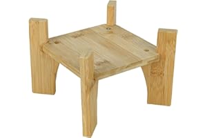 Hiziwimi Bamboo Drink Dispenser Stand for Max 8.6 Inch, Fits Glass Jars Over 5L, Beverage Dispenser Stand, Wooden Stand for Lemonade & Juice, Perfect for Parties, Events & Home