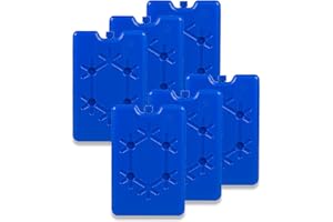 Albert Austin Home Freezer Blocks Mini Reusable Ice Blocks for Cool Bags Space Saving Freezer Packs Cooler Bag Ice Packs Non Toxic Kids Lunch Boxes Outdoor Travel Camping Picnic