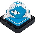 3D Calendar 2024 Earth Shape Time Piece Calendar with 3D Technology, 3D Calendar Tear Off 2024 Desk Calendar Memo Pad, 3D Calendar for Home Office School Gift (Blue)