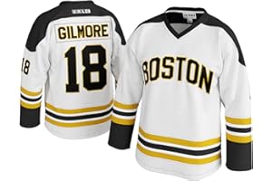 UNLC Mens 18 Happy Gilmore Sanders Stitched Movie Hockey Jersey White Small - 5X-Large