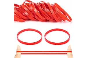 XINSHENG 100 Piezas Gomas Elasticas 100*5mm Rojo Rubber Bands Goma Elásticas Elastica Ancho Goma Elastica Bandas de Goma para Hogar, Oficina, Escuelas de Arte Hogar