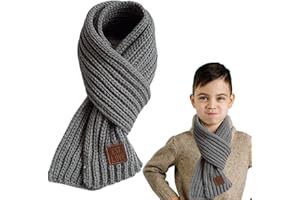 YUEJIESELECTED Bufanda para niños y niñas, bufanda para bebé, bufanda para niños, bufanda y bufanda para bebé, calentador de cuello de punto para bufanda de invierno, bufandas suaves y bonitas, para niños pequeños