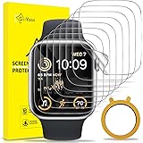 GiiYoon 8 stycken Skärmskydd för Apple Watch SE (2022/2020) /Series 6/5 /4 44mm, Enkel och bubbelfri montering, Genomskinlig 