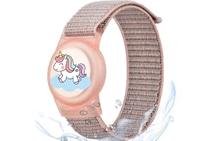MIRPARVA Barnarmband för AirTag, vattentät nylon dold GPS-spårare hållare armband kompatibla med AirTag, justerbar klockrem för barn småbarn