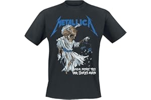 Générique Metallica Tip Scales Homme T-Shirt Manches Courtes Noir Regular/Coupe Standard