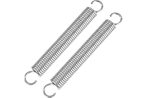 GUNGY Ressort de Traction 200mm Ressorts de Tension avec Crochets Ressorts en Acier Inoxydable Diamètre du Fil 3,5mm Diamètre Extérieur 25mm Force 30KG 2 Pièces