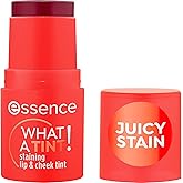 Essence WHAT A TINT! Lip &amp; Cheek Tint, Refreshing Effect, Instant Result, Natural, Intense Colour (5 g)