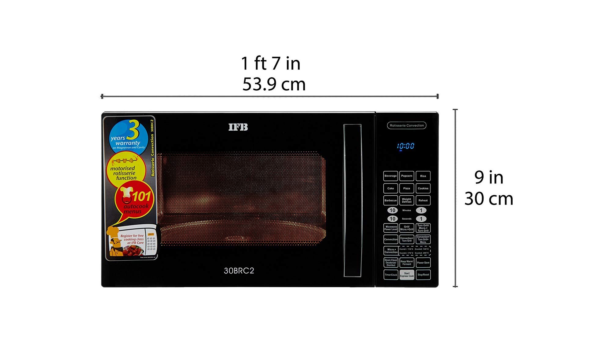 IFB 30 L Convection Microwave Oven (30BRC2, Black) Standard - Image 3
