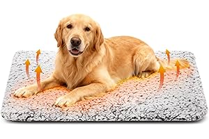 DOLLGIFT Self Heating Cat Bed 60x90cm, Self Warming Pet Pad Washable, Heated Pet Blanket without Electricity for Indoor Cats Kitten Puppy, L