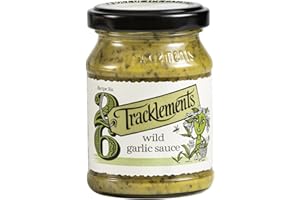 The Tracklements Co Ltd - Wild Garlic Sauce, 140g - Punchy Garlic, Honey, and Mustard Blend - Great for Pork, Potato Salad - Gluten-Free, Vegetarian
