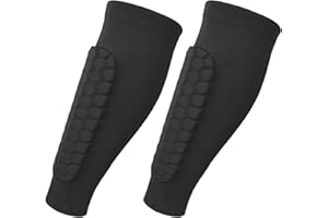 PRYON Shin Pads Boys,Football Guards Sleeves Pad Guard Defender Shinpads Children's Socks Soft Honeycomb Collision Compression Sleeve,for Kids Teenagers and Aldult Girls 9-10 Years Soccer Hockey