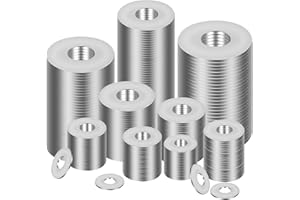Hexizexi 100 Stück M8x16mm Unterlegscheibe Edelstahl Karosseriescheiben für Reparaturen im Haushalt Schrauben Bolzen Muttern