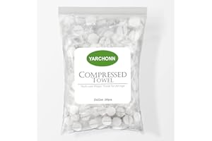 Yarchonn Lot de 200 serviettes de visage compressées, portables et jetables, pratiques pour la randonnée, le camping, les voyages,maison