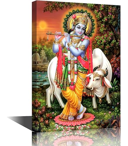 thumbnail image 2 of Laxmi Ji Blessing Poster - 7x5 Inch Hindu God Print Unframed Art Print 2 of 11