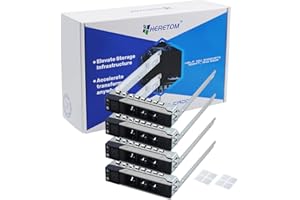 Heretom 4-Pack 2.5 Pulgadas 14a generación DXD9H Bandeja de Discos Caddie HDD Tray Caddy SATA SAS para DELL XC640-4 XC6420-6 R340 R440 R640 R740 R740xd R840 R940 R940xa R6415 R6515 R7415 R7525