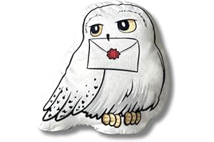 ‎CHARACTER WORLD Character World Harry Potter Deko-Kissen 40x36 cm Eule Hedwig für Kinder & Teenager, weich, kuschelig, 3D Kissen Form, perfekt als Kuscheltier für Fans (Harry Potter)