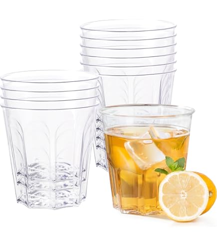 11 oz plastic wine glasses 7 oz 1-Piece Clear Plastic Disposable Wine Goblet - 8 Pack main image 0