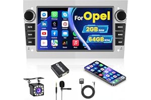 Inefala Android 13 2G+64G Radio Coche para Opel Corsa Astra Antara Vivaro Meriva Vectra con GPS Navigation WiFi Mirror Link RDS/FM Bluetooth Pantalla Táctil de 7" Cámara Trasera Mic
