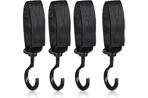 GUANGCAILUN 4 Pack Auto Hanger Storage Car Hooks Multi-Purpose Auto Hooks Car Seat Headrest Hook Holder Velcro Car Seat Hooks Car Interior Hangers Universal Organizer for Vehicle SUV Truck,Coat, Grocery Bag