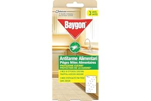 Baygon Antitarme Alimentari, Protezione per la Cucina, Efficacie fino a 8 Settimane, Confezione da 3 Trappole