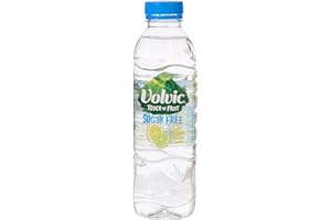 Volvic Touch of Fruits Sugar Free Lemon and Lime Flavoured Water 12 Bottles 500 ml (Pack of 2, Total 24 Bottles)