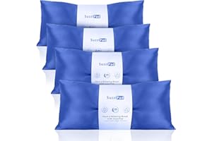 SuzziPad Lavender Eye Pillows for Relaxation with Aromatherapy, Weighted Eye Mask for Sleeping, Meditation, Hot & Cold Eye Compress for Dry Eyes, Relaxation Options for Women, Yoga Eye Pillow, 4 Pack