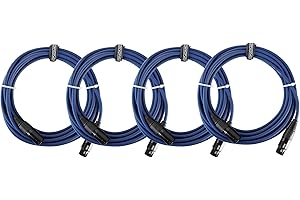 Set de 4 Pronomic Stage DMX3-5 câble DMX 3pol 5m