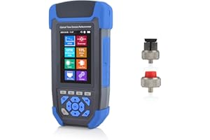 SKYSHL 1310nm/24dB+1550nm/22dB SM OTDR with OPM+OLS+VFL+Event Map+Loss Test+RJ45 Sequencer+RJ45 Cable Tracer Handhold Mini Fiber Tester Compatible with APC&UPC SC+FC+ST+LC Connector-SS303T-2A1