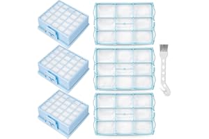 IVANZOLL 3 HEPA Filter+3 Motorschutzfilter für Siemens VS06G VS06B VS06C VSZ3 (Z3.0) Serie, Kompatibel mit Siemens Synchropower VSZ31423 VSZ31455 VSZ31456 VSZ31466, für Bosch BSG6 BSGL3 BSGL4 Serie