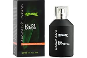 L'AMANDE - Profumo Uomo Fresco e Speziato con Note di Incenso, Rosa e Vaniglia, Profumo Uomo Delicato ai Profumi di Cannella e Zenzero, Eau de Parfum dai Sentori Legnosi e Fruttati - Men's Care 100 ml