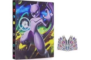 Egmelos Sammelkarten Album, Sammelalbum mit niedlichem Cartoon-Muster, Sammelalbum Album Kompatibel Diverse Karten, Karten Album Buch umfasst 50 Seiten und fasst bis zu 400 Karten